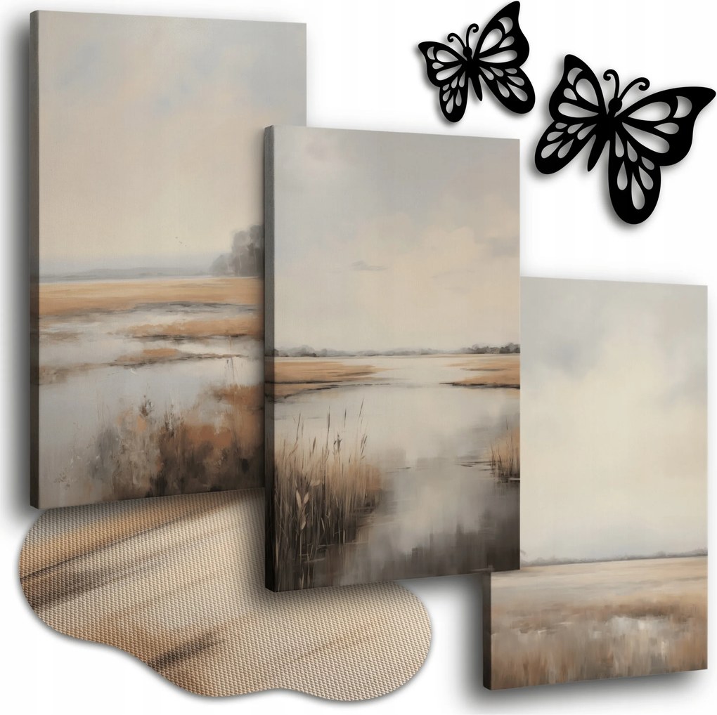 Vászonkép Kilátás 150x70 cm Nappali Képek Tájkép Folyó 3x