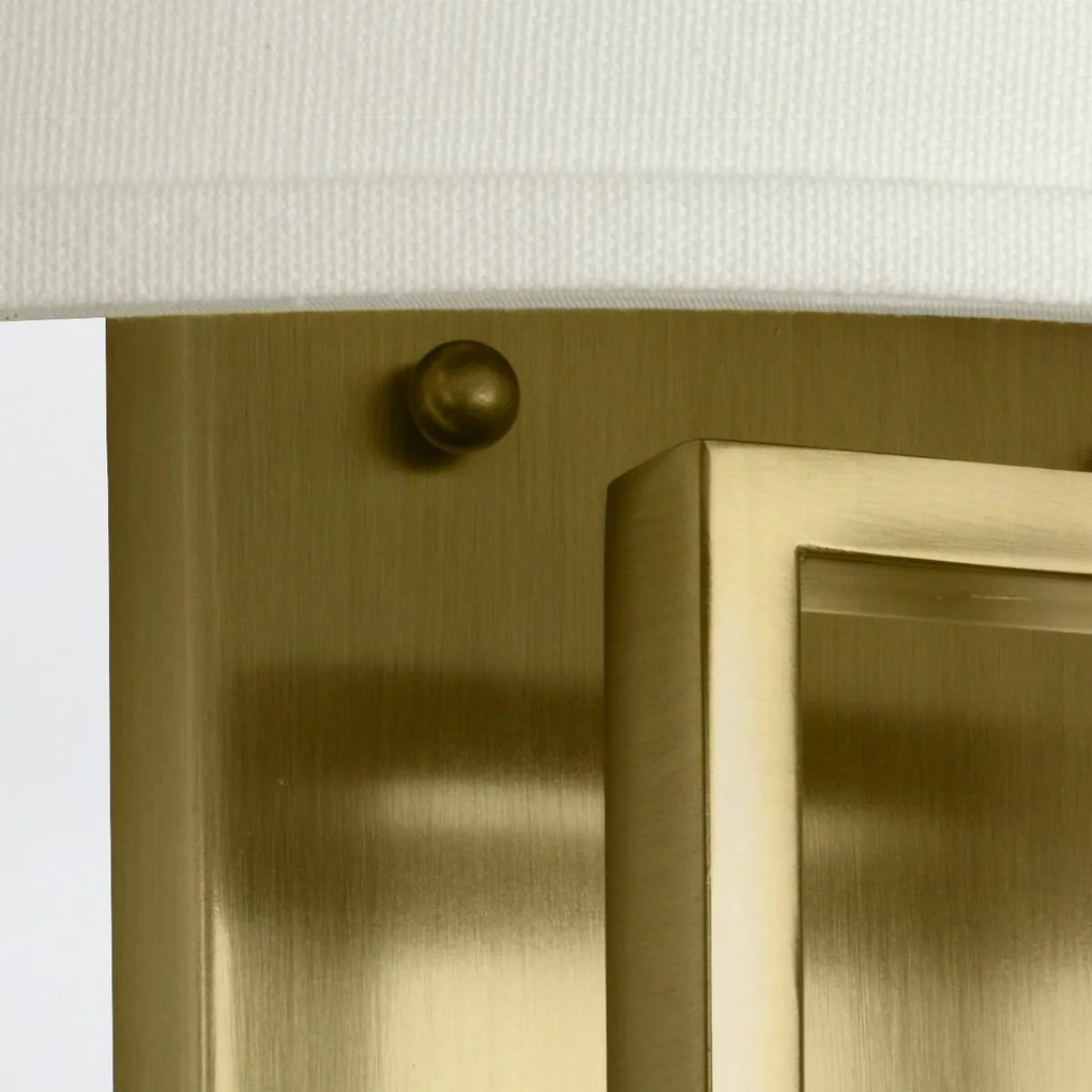 Hinkley lighting klasszikus fali lámpa hampton fehér sárgaréz elshk-hampton2-bb