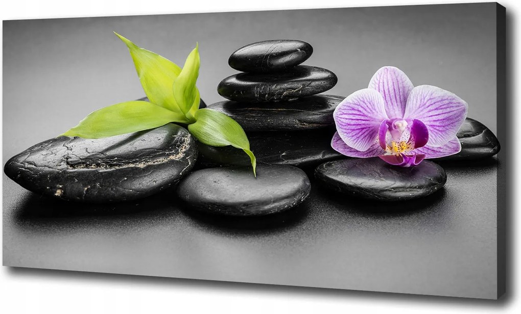 Nagyméretű vászonkép Zen kövek 100x70 cm