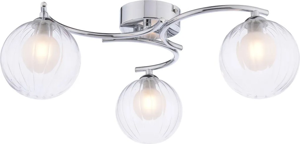 Dar Lighting modern mennyezeti lámpa nakita csiszolt króm darnak5350-20