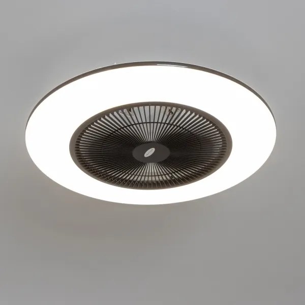 Brilagi - LED Dimmelhető lámpa ventilátorral AURA LED/38W/230V fekete + távirányító