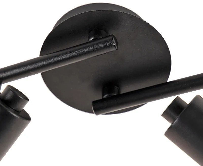 Modern spotlámpa fekete arannyal 4-lámpás - Magno