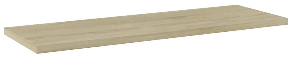 4 db sonoma-tölgy színű forgácslap könyvespolc 60 x 20 x 1,5 cm