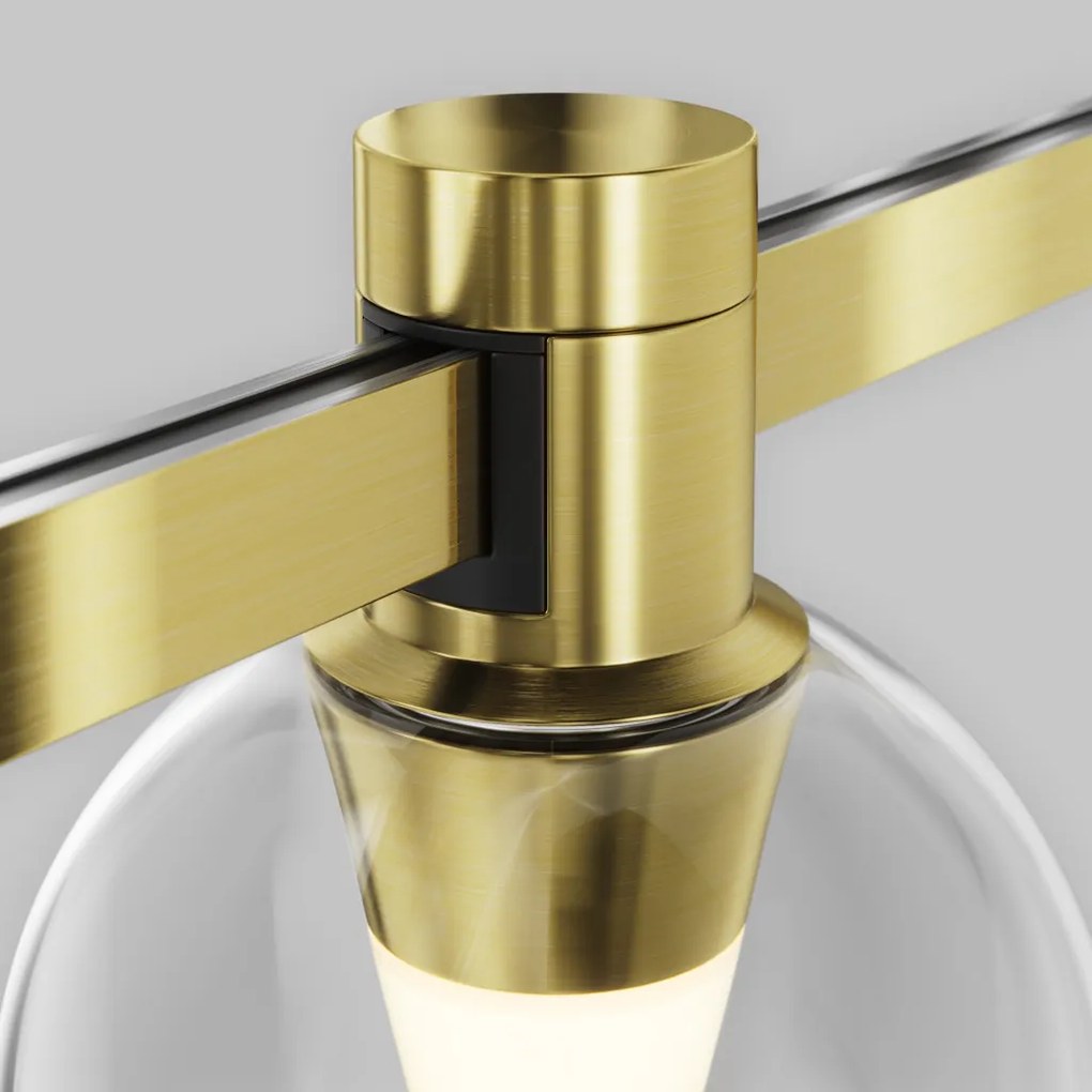 TR148-1-3W2.7K-BS-DE Bubble Alumínium Sín lámpafej Sárgaréz Színű LED 3 W 2700 Kelvin 60 Lumen IP20