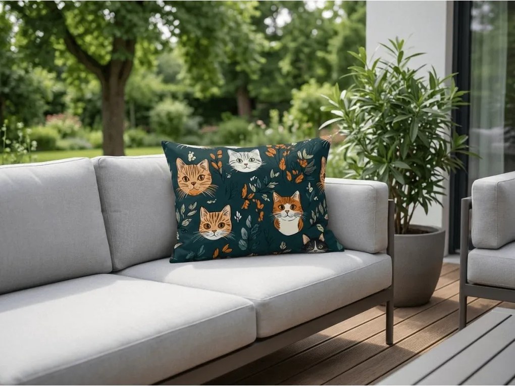 Polipamut párnahuzat CATTAMI POLY 50x70 cm, sötétzöld