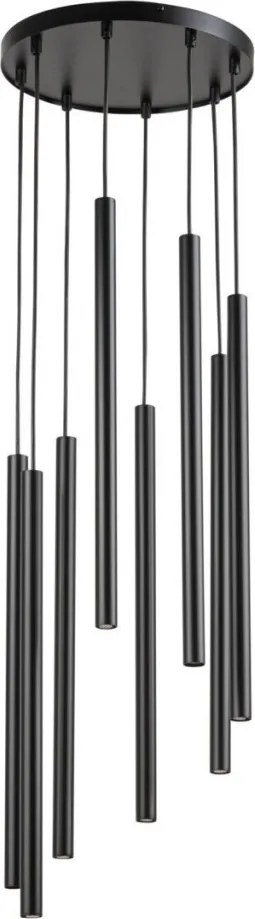 SIGMA LIGHTING 33628 SOPEL Hengeres Függesztett Lámpa Fekete G9 IP20