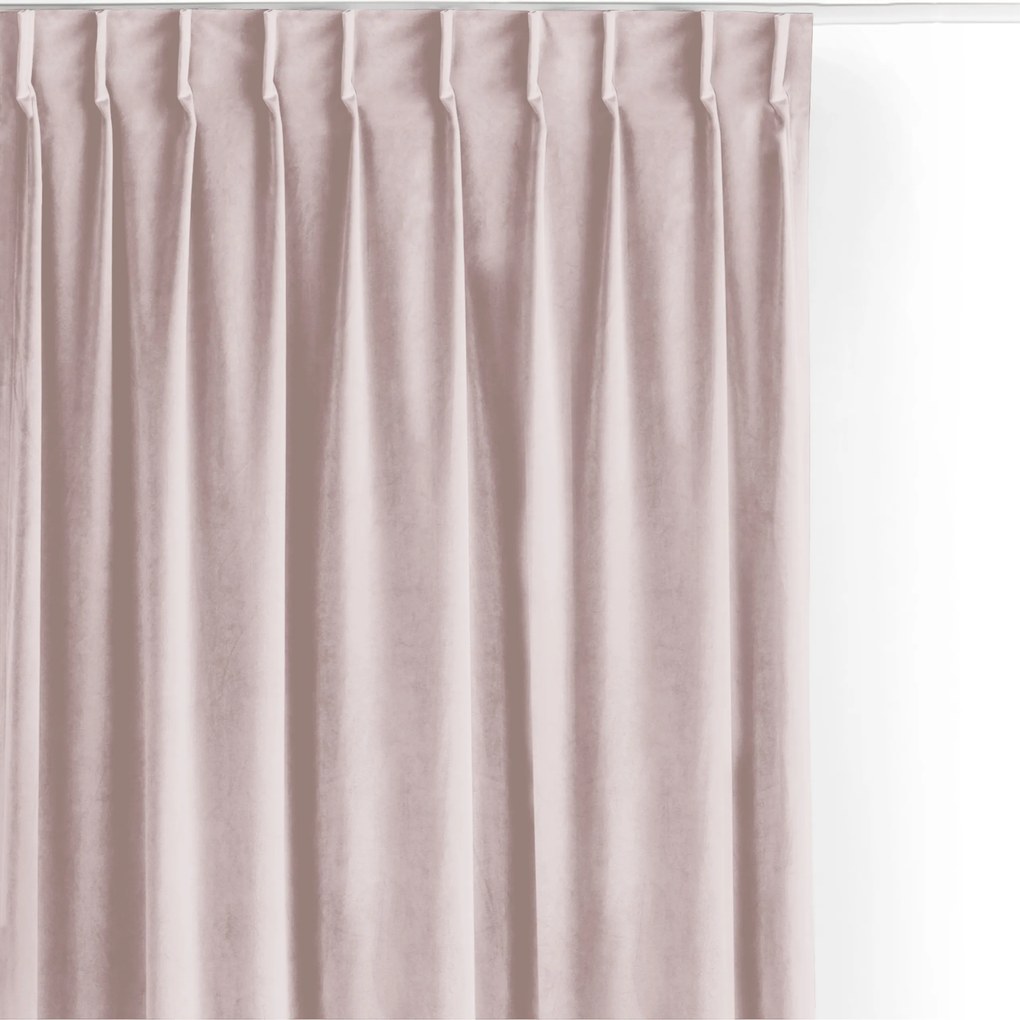 Filumi Velvet matt flex függöny nappaliba Világos Rózsaszín 400x270