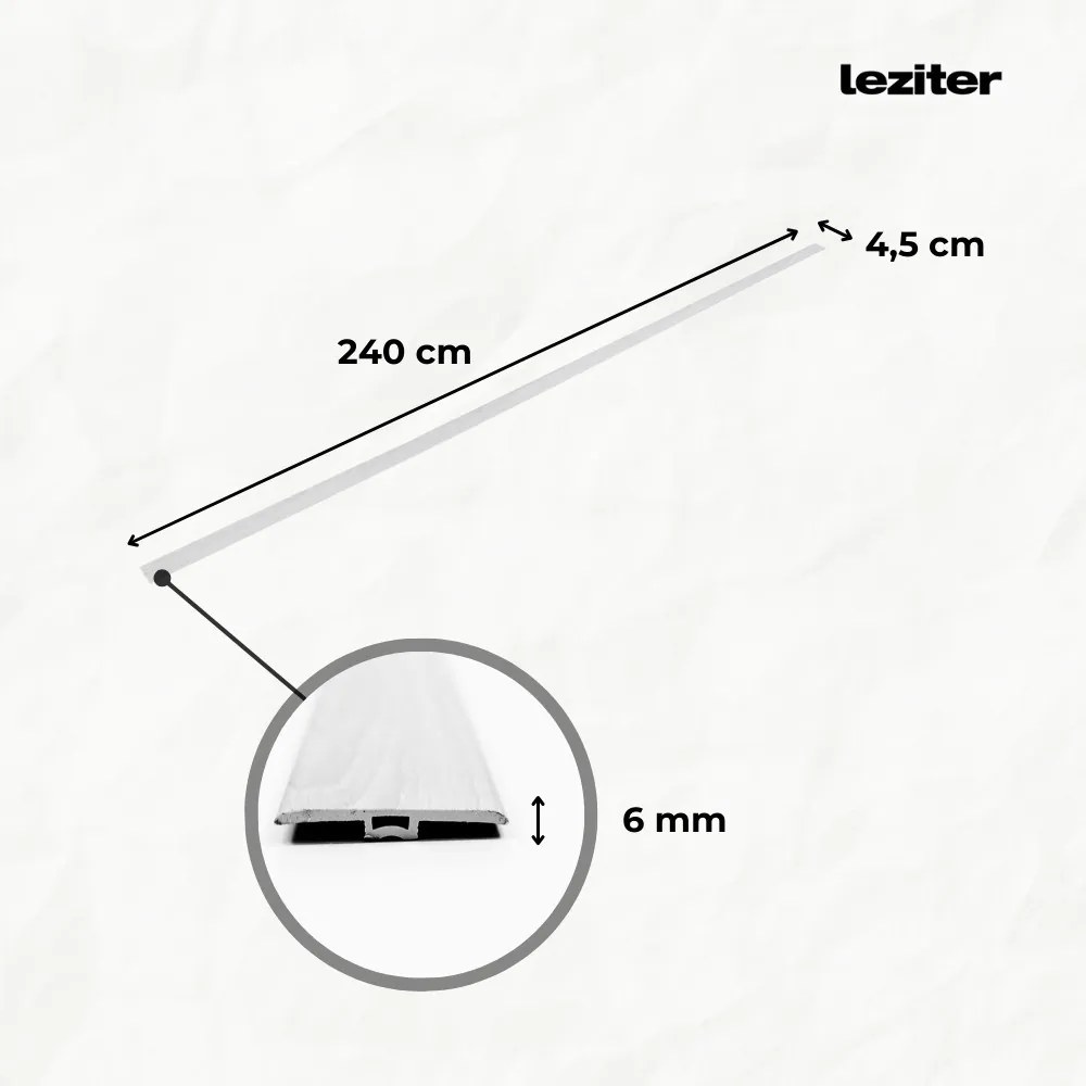 Vinyl SPC padló burkolatváltó Sipadan tölgy 2400x45x6 mm