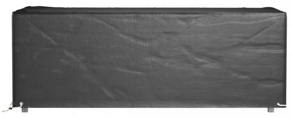 2 db téglalap alakú kerti bútorhuzat 8 fűzőlyukkal 192x82x65 cm