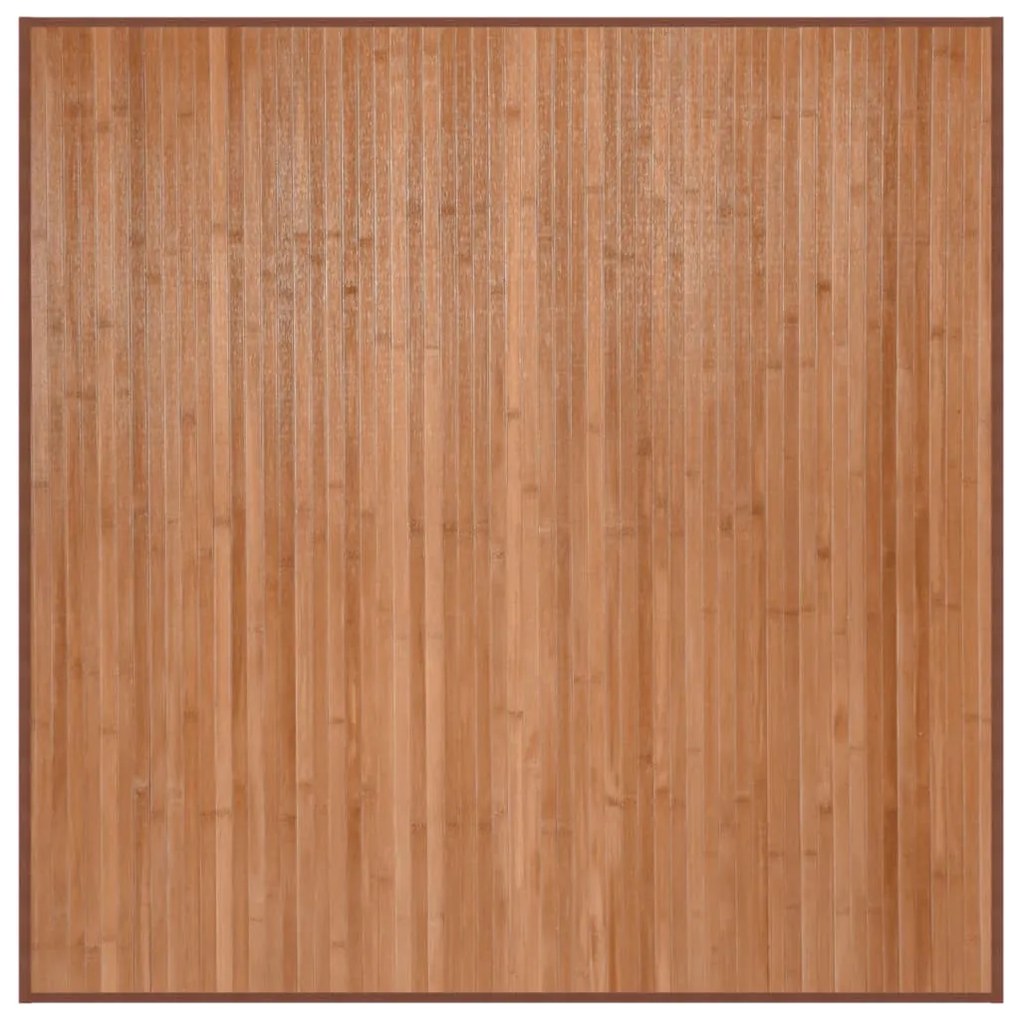 természetes bambusz négyzet alakú szőnyeg 100 x 100 cm