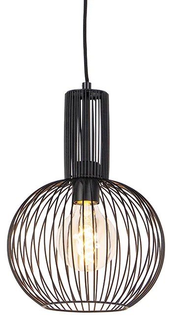 Design lógólámpa fekete - Wire Whisk