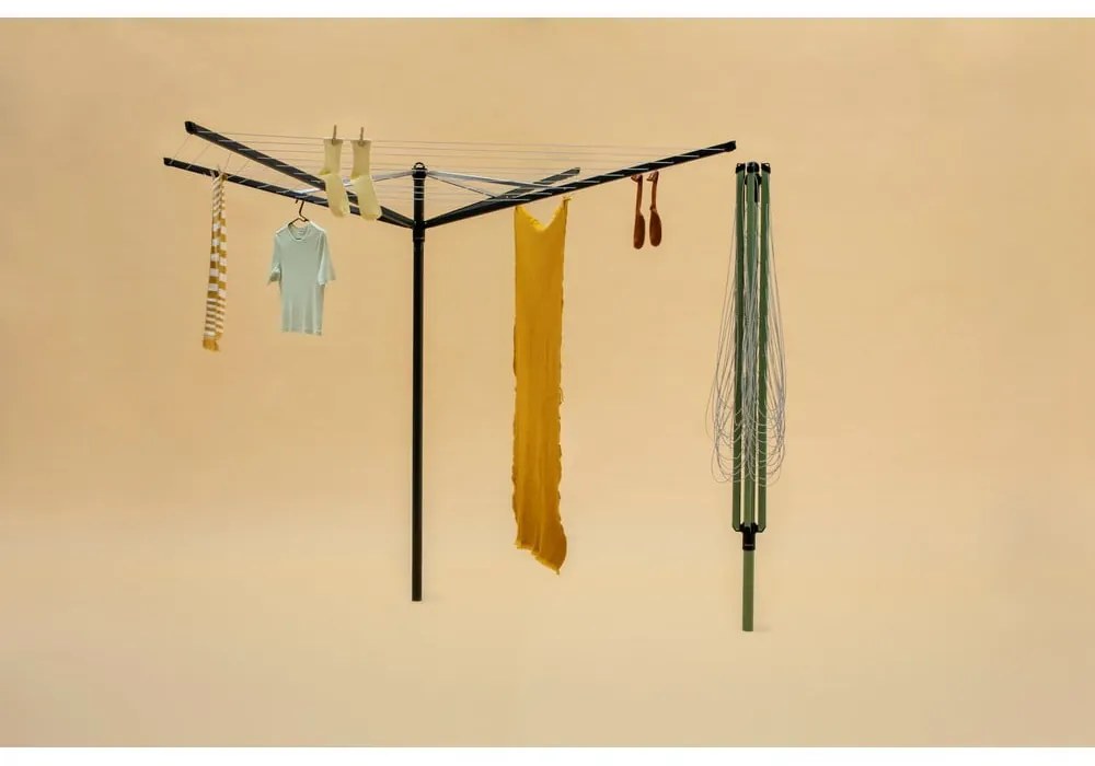 Antracitszürke kerti ruhaszárító 50 m Topspinner – Brabantia