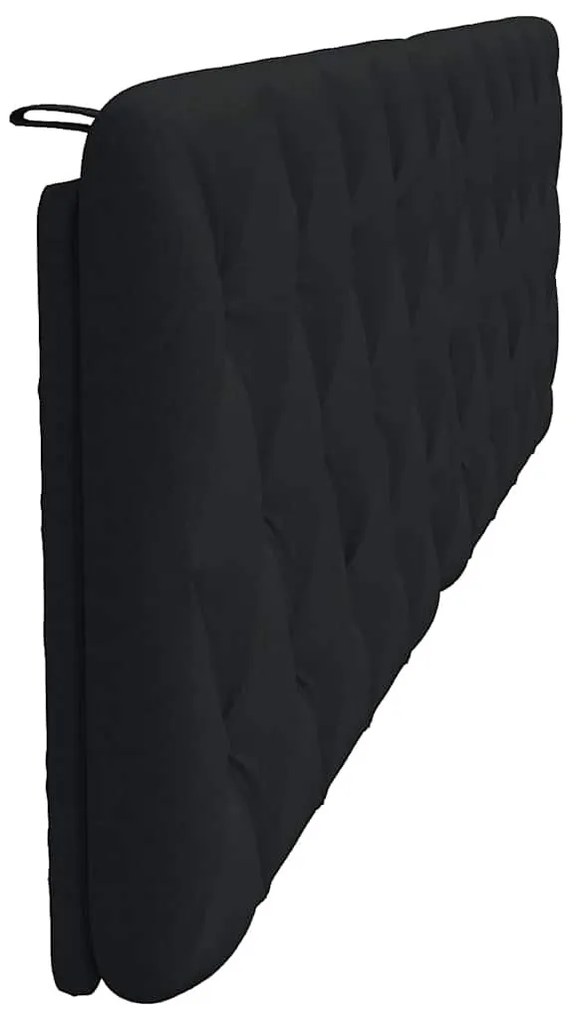 fekete szövet fejtámla párna 200 cm