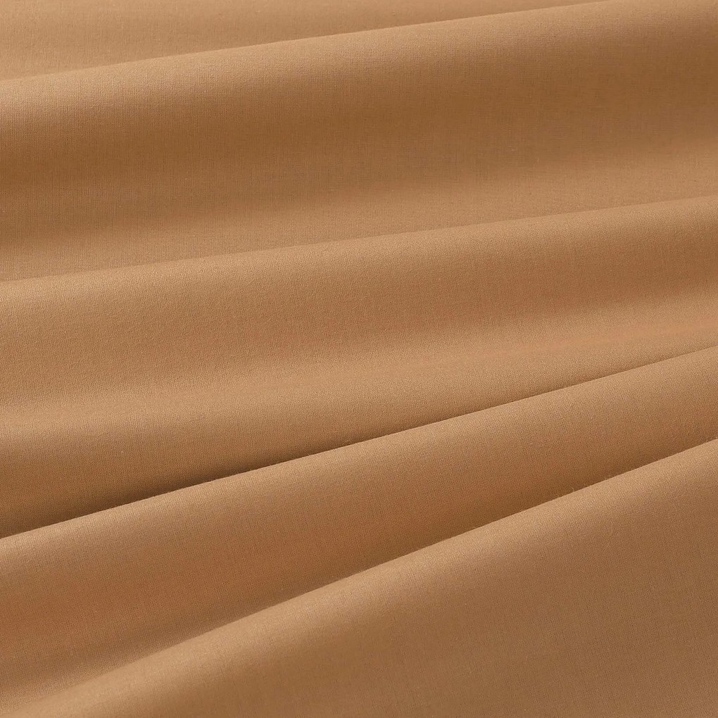 Goldea szögletes terítő 100% pamutvászon - barna 100 x 140 cm