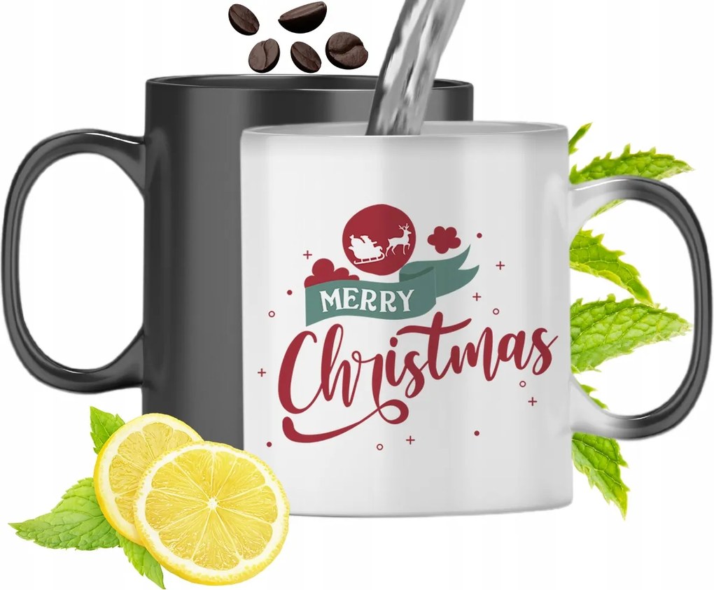 Mágikus Karácsonyi Színváltó Bögre fényképes nyomtatással