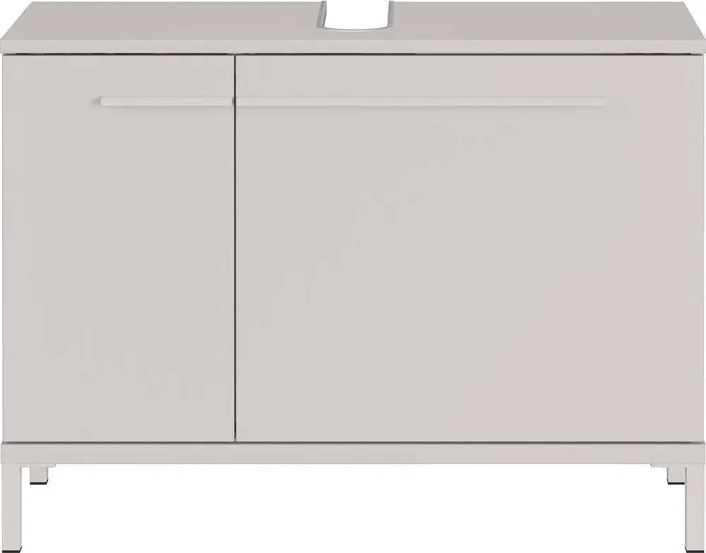Krémszínű matt mosdó alatti szekrény 80x59 cm Laurino – Germania