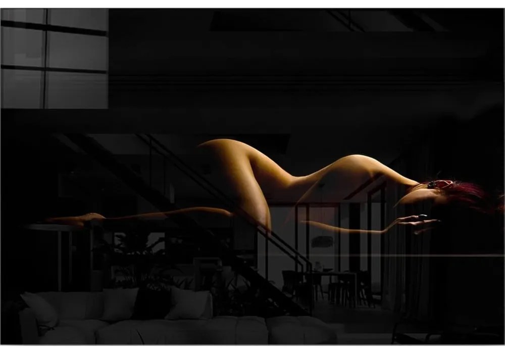 Üveg kép 100x70 cm Silhouette – Wallity