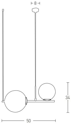 Zambelis 1997 - Csillár zsinóron 2xE27/15W/230V arany