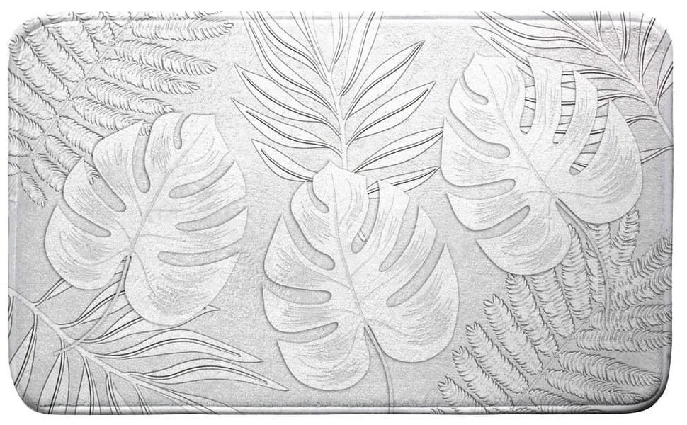 Világosszürke fürdőszobai kilépő 45x75 cm Amber – douceur d'intérieur