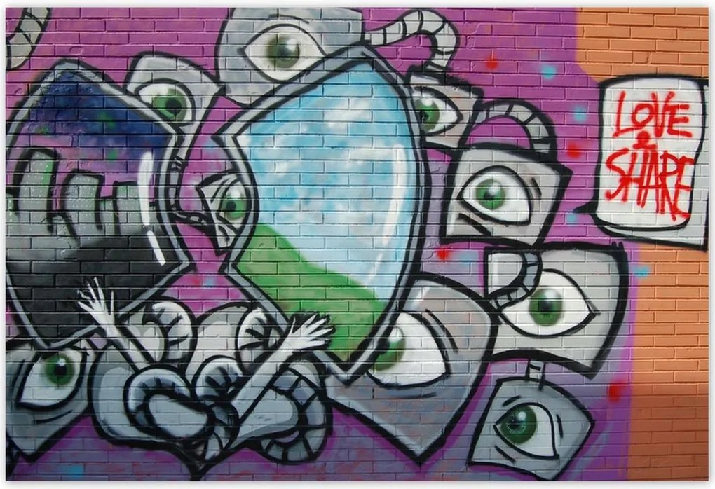 Poszterek 200x135 Graffitti Mural