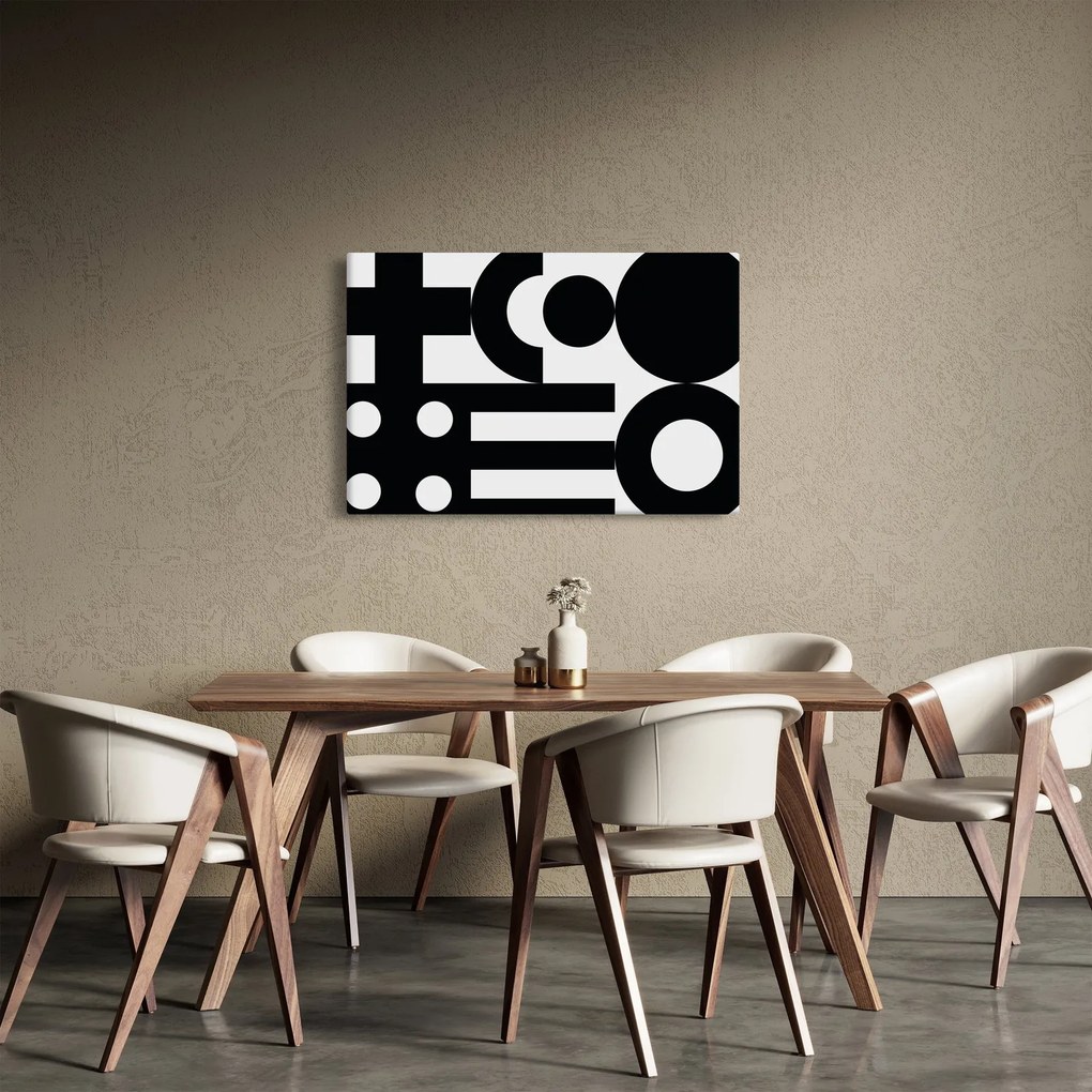 Kép - Geometriai absztrakció N⁰3 (90x60 cm)