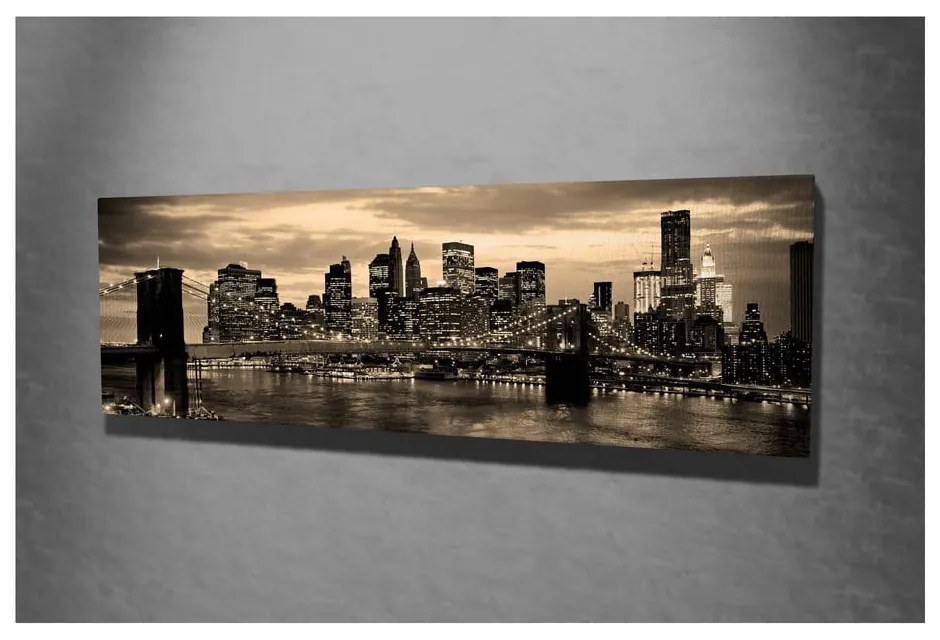 New York vászonkép, 80 x 30 cm