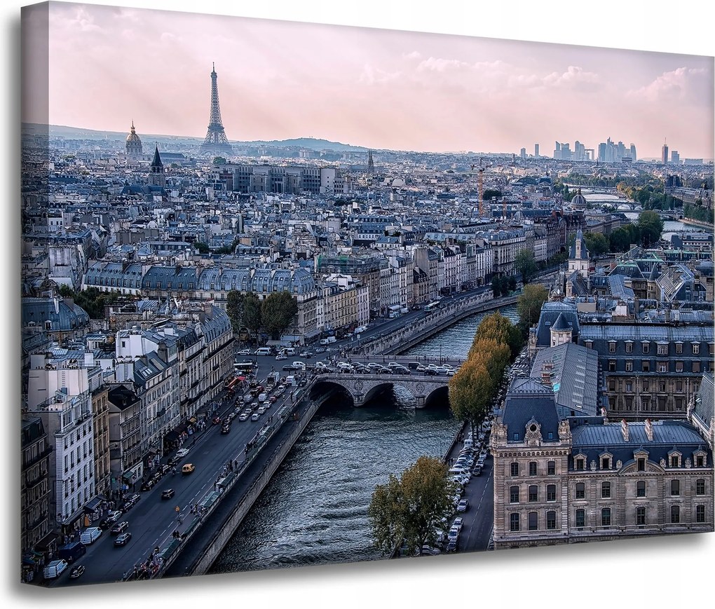 Vászonkép Építészet Párizs a hegyről 70X50