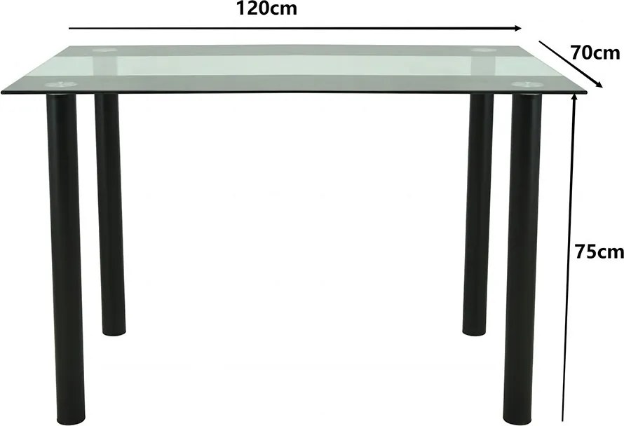 Merlo 4+1 étkező garnitúra fekete