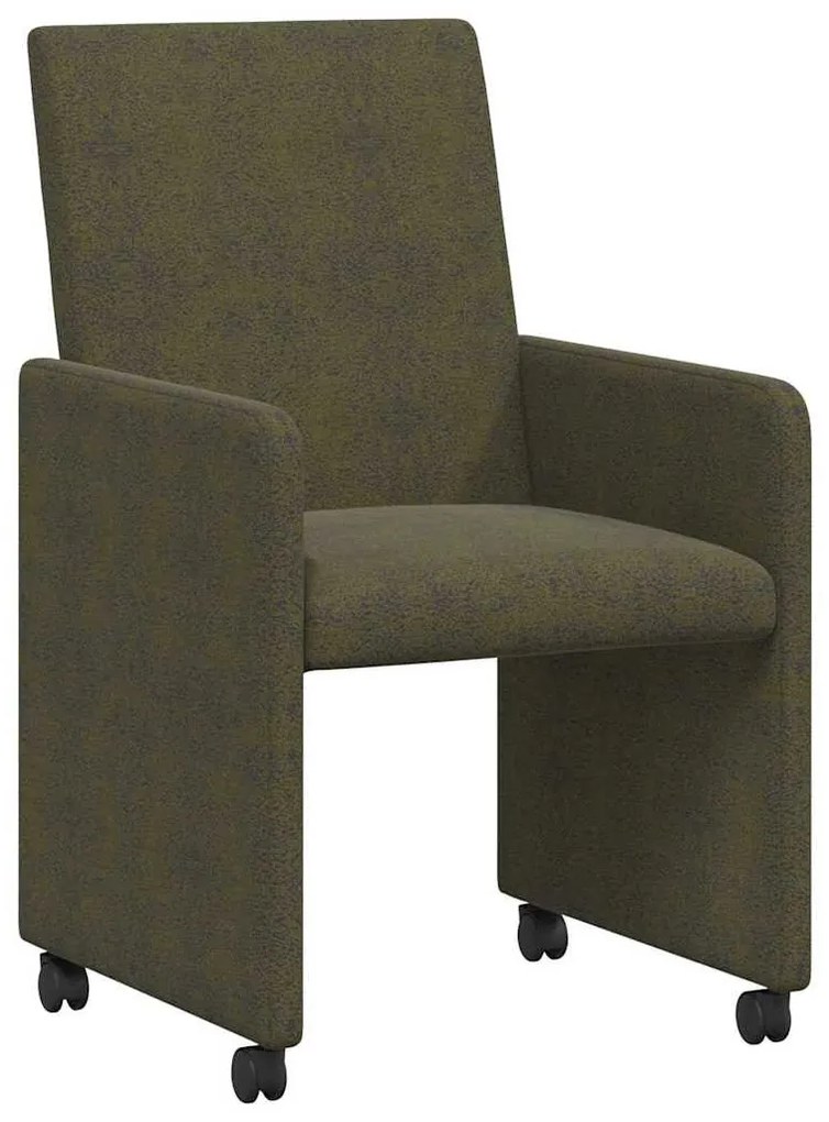 Kerekes Étkező Székek 2 pcs Katonai zöld 57 x 66 x 94 cm