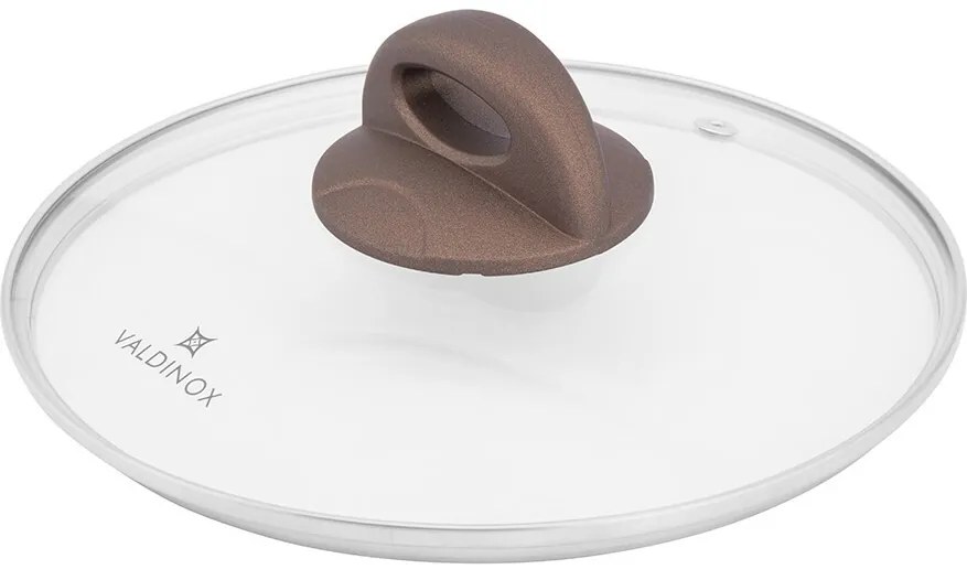 Valdinox Aurum lábas tapadásmentes felülettel és fedővel, 20 cm, 3,2 l