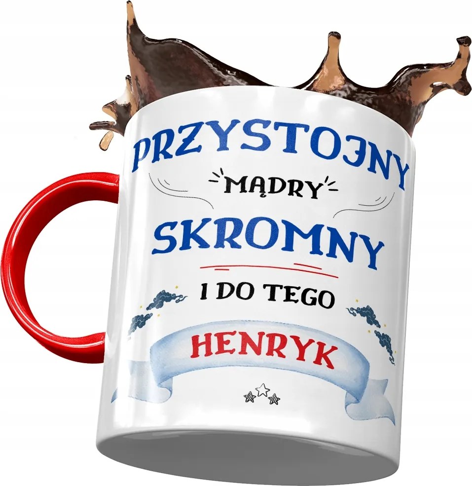 Piros Bögre Henrik Férj Kolléga Ajándék Nyomtatott Fotóval