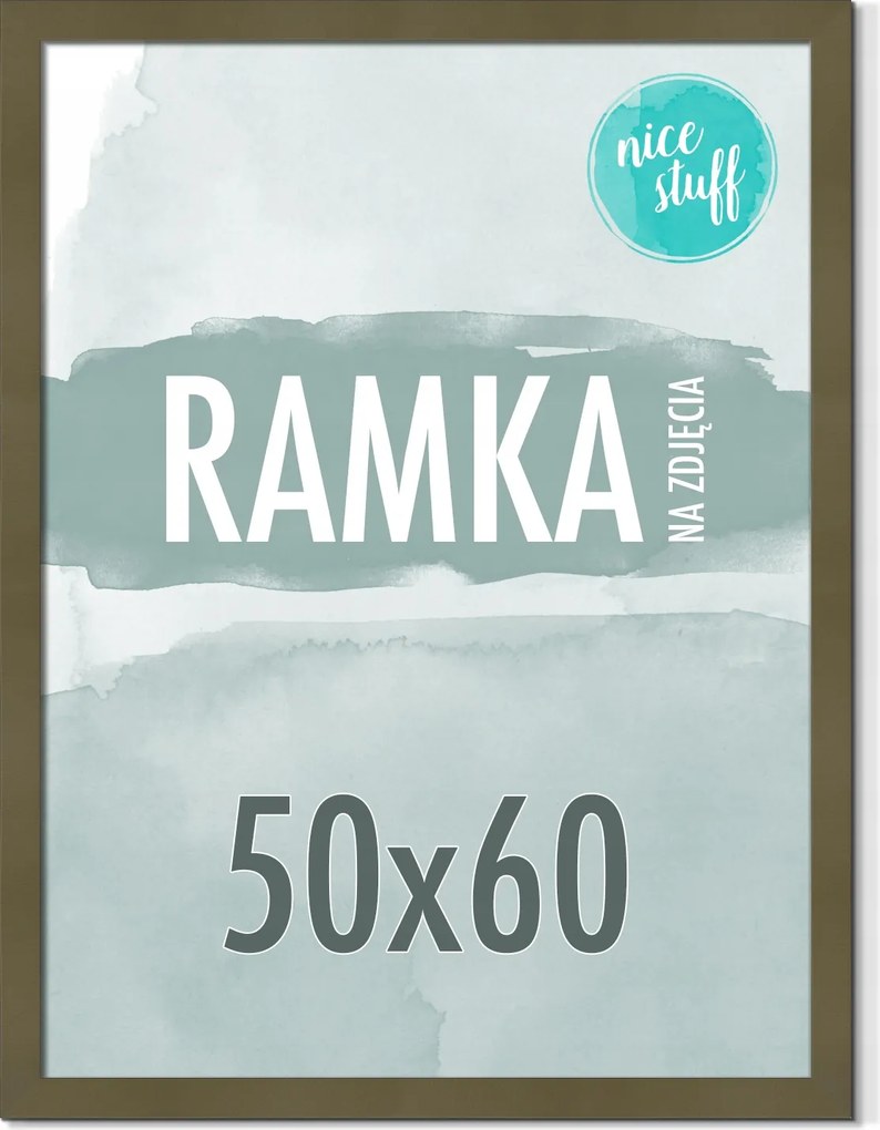 Képkeret 50x60 Képkeret Fotó 60x50 sötét Olívazöld