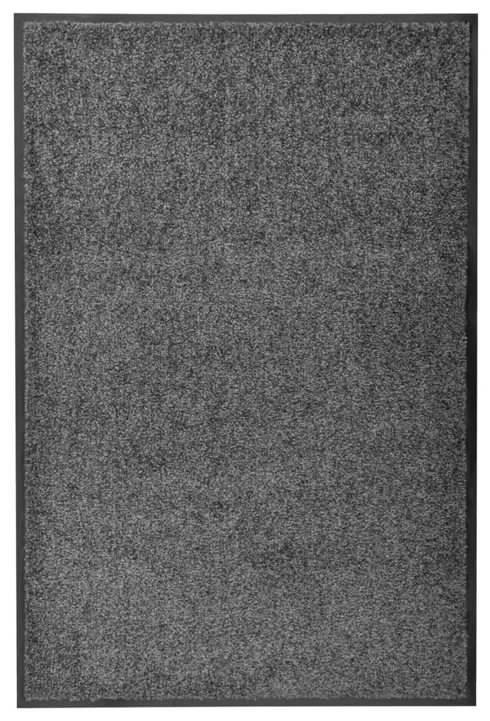 antracitszürke kimosható lábtörlő 60 x 90 cm