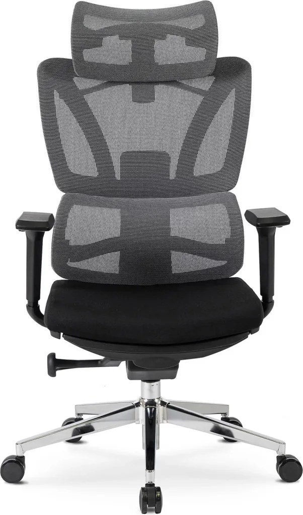 DELSIN forgószék ergonomikus fekete lábtartóval