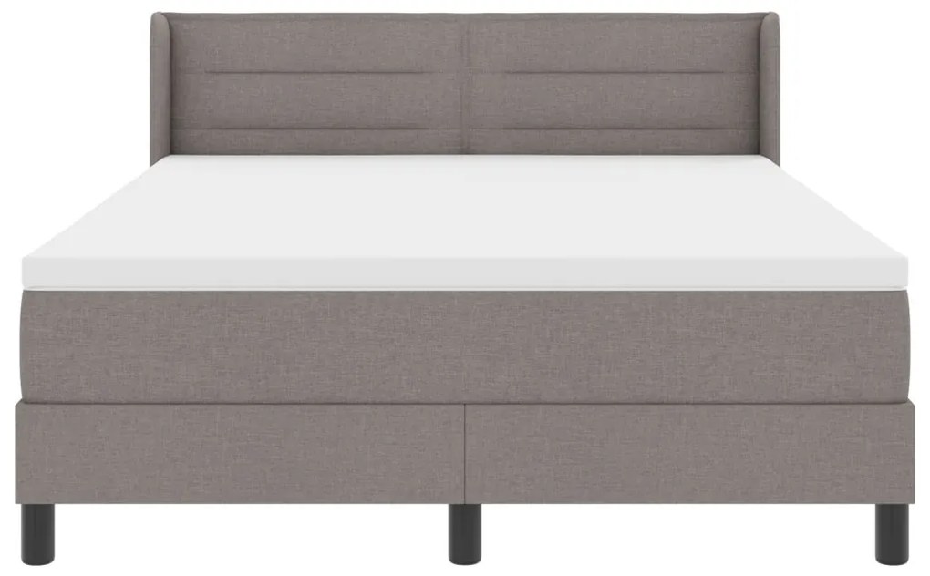 Box Spring Ágy matraccal taupe színben – 160x200 cm szövet