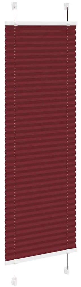 pliszírozott redőny Bordeaux piros 40x150 cm szövetszélesség