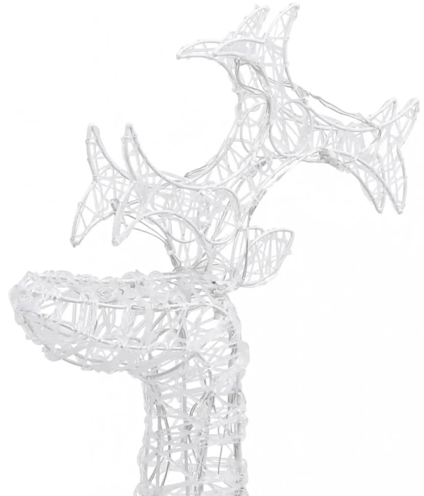 2 db akril karácsonyi rénszarvas dekoráció 60 x 16 x 100 cm