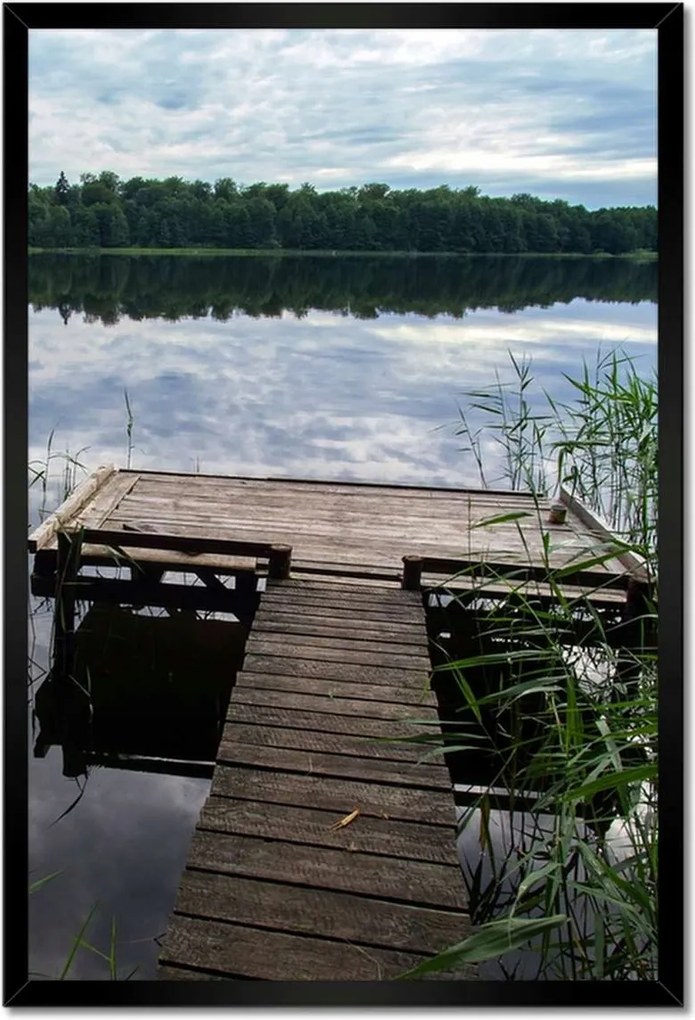 Poszterek keretben 40x60 Híd a horgász számára