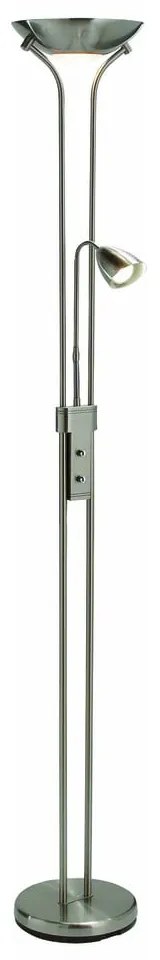 Ezüstszínű állólámpa fém búrával (magasság 180 cm) Detroit – Markslöjd