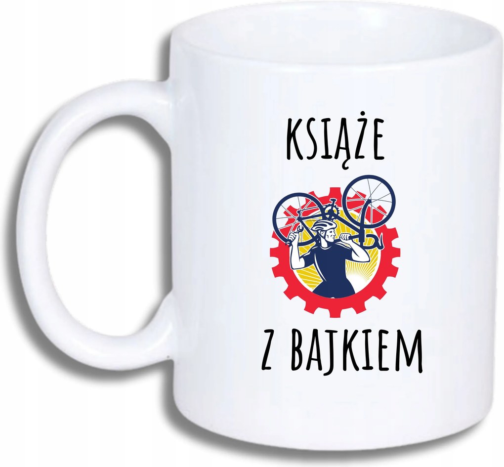 Fehér Bögre Kerékpárosnak Ajándék Vicces Mesebeli Herceg