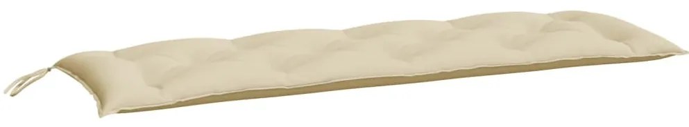 2 db bézs oxford szövet kerti padpárna 150 x 50 x 7 cm