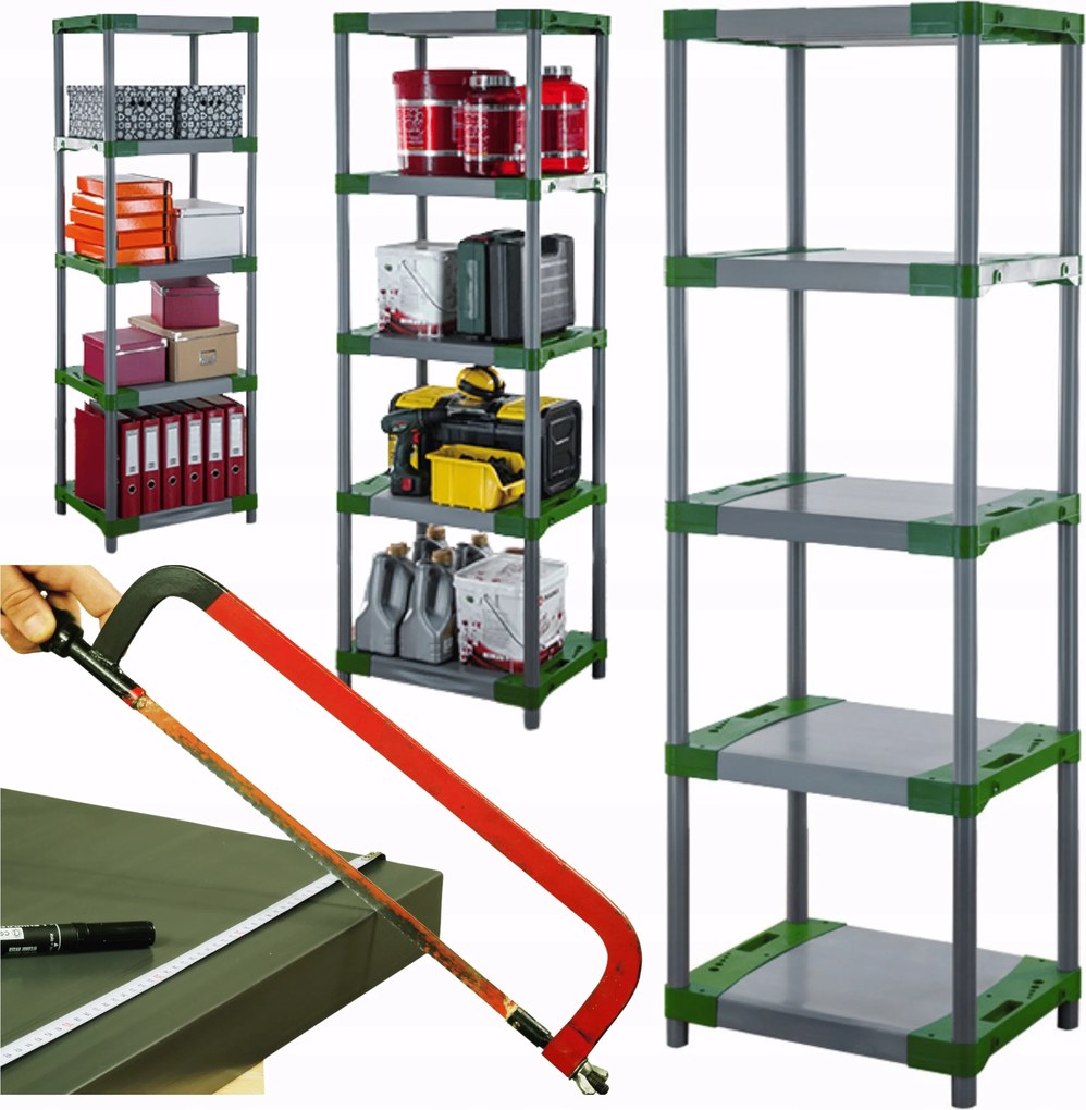 Műanyag állvány pincébe 180x50x46 Eco Vízálló Tömör