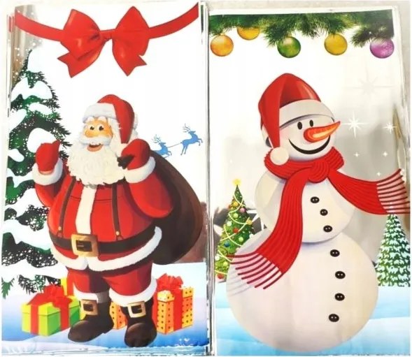 Karácsonyi fóliazsák 20x35cm/50db vegyes színek ZSÁKM20X35