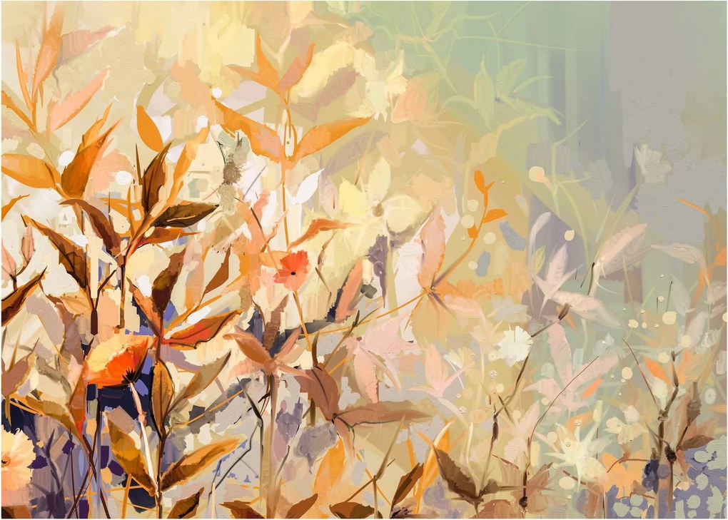 Kép - Festett növények (70x50 cm)