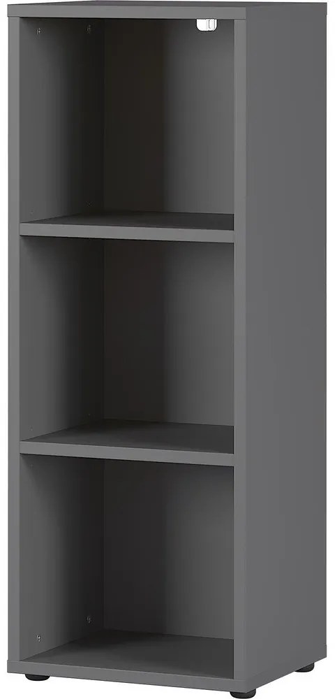 Antracitszürke könyvespolc 45x120 cm Agenda – Germania