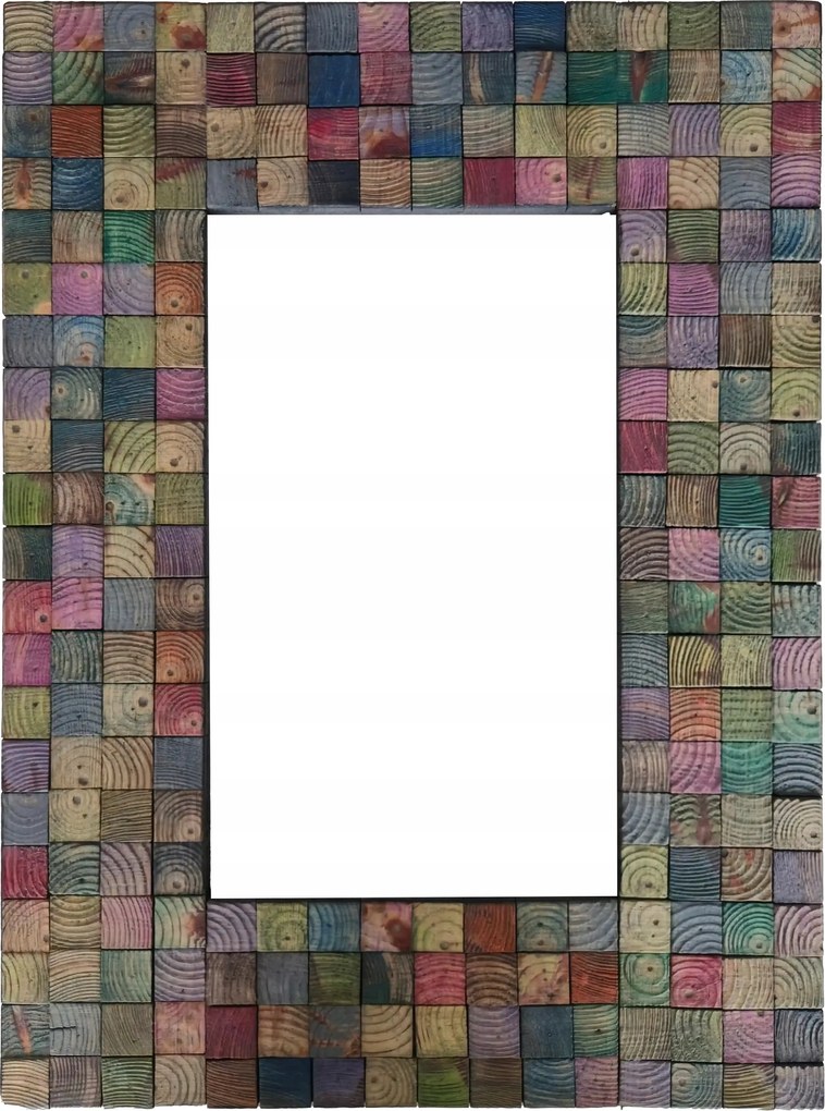 Színes Mozaik Fa Keret – Művészi akcentus a belső térben