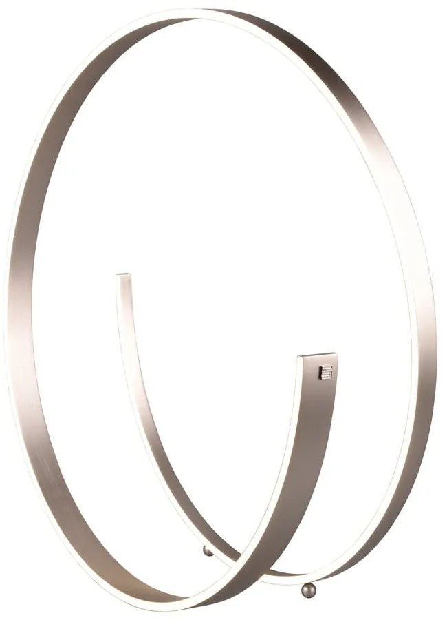 Szürke LED állólámpa hangvezérléssel-mobil alkalmazás vezérléssel, fém búrával (magasság 75 cm) Cinardi – CINQUE