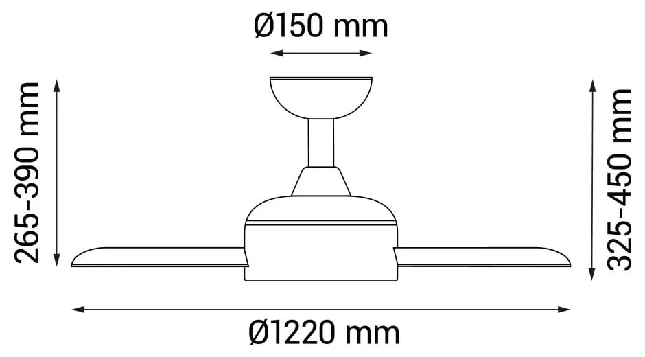 Fekete LED mennyezeti lámpa ø 15 cm Zarautz – SULION