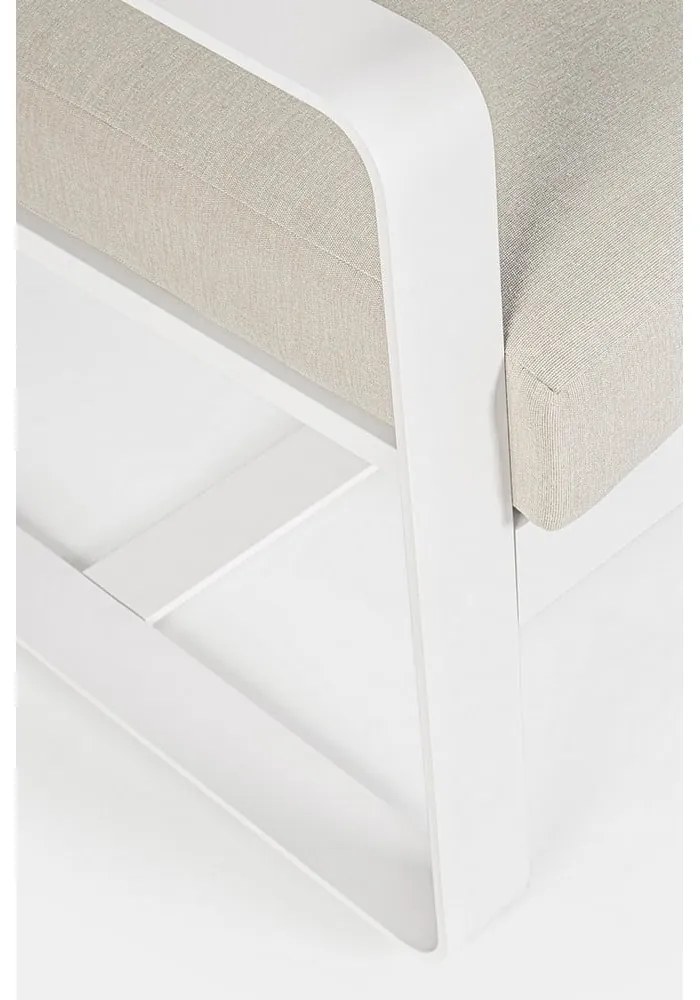 Fehér alumínium kerti kanapé Merrigan – Bizzotto