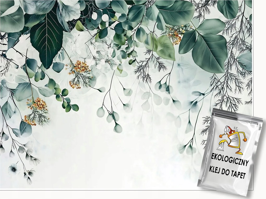 Fotótapéta Levelek Lógó Zöld Hálószoba Nappali Tapéta Flizelina 250x175